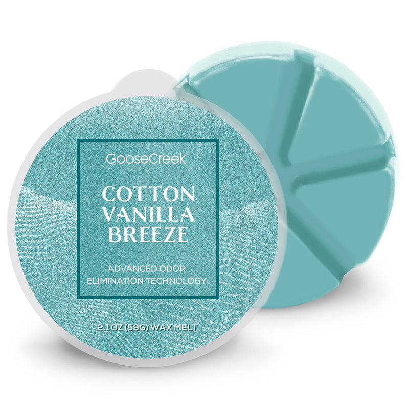 Cotton Vanilla Breeze Odor Eliminating Wax Melt Studio 3-0423