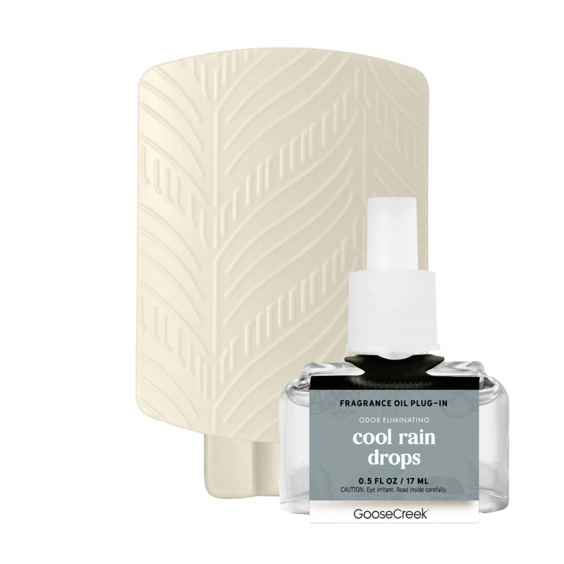 Odor Eliminating Cool Rain Drops Plug-in & Refill Bundle Series 3-0220