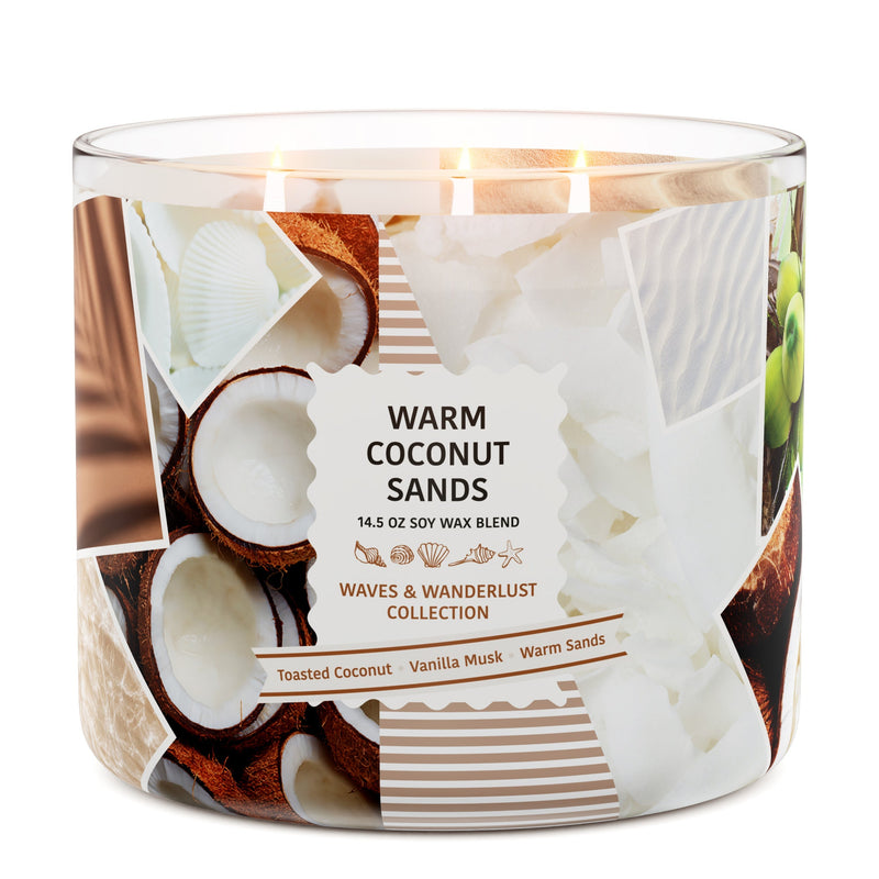 Warm Coconut Sands 3-Wick Candle Select 3-0621